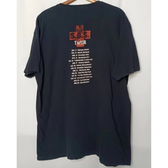 Paul McCartney HELP SOS Tour Dates 1993 Mens XXL T Shirt Black Rock Band Music - Picture 3 of 7